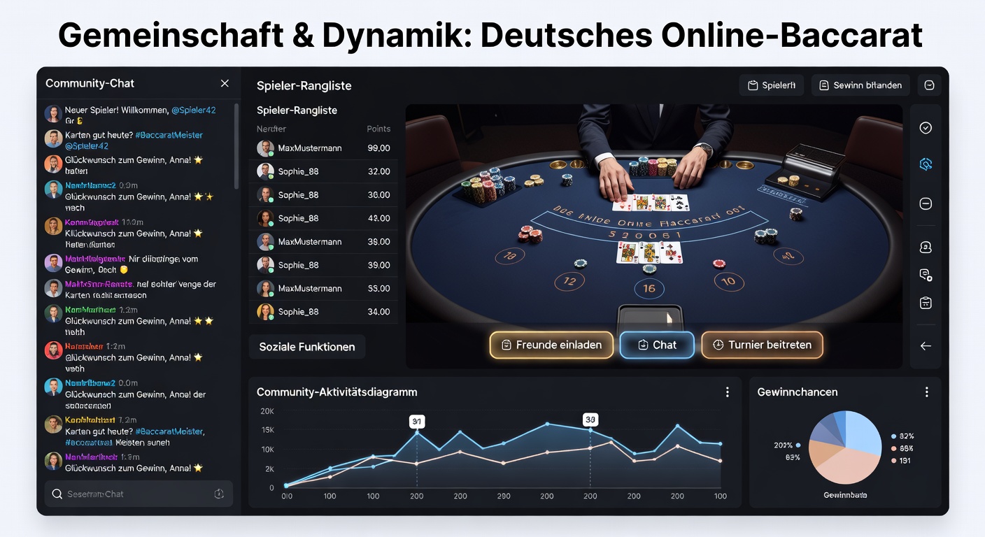 Deutsche Spieler diskutieren in Foren über Baccarat-Strategien und Community-Events