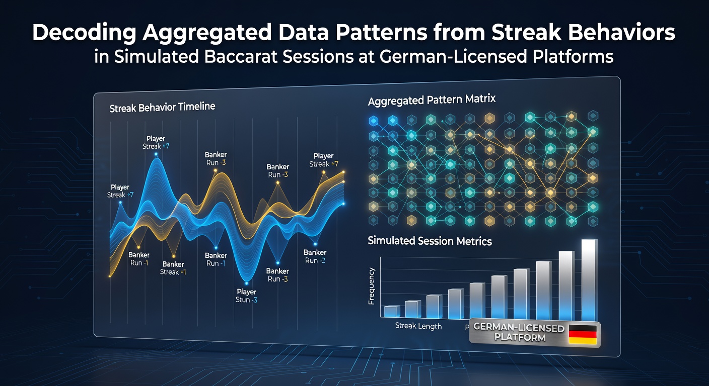 Visualisierung aggregierter Streak-Datenmuster in simulierten Baccarat-Sitzungen