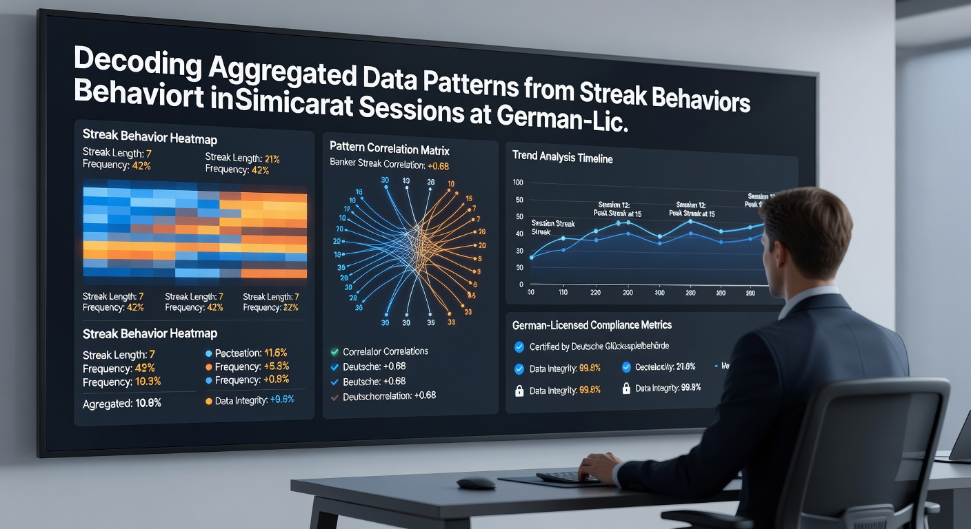 Detaillierte Grafik zu Streak-Übergängen und aggregierten Mustern in Baccarat-Simulationen