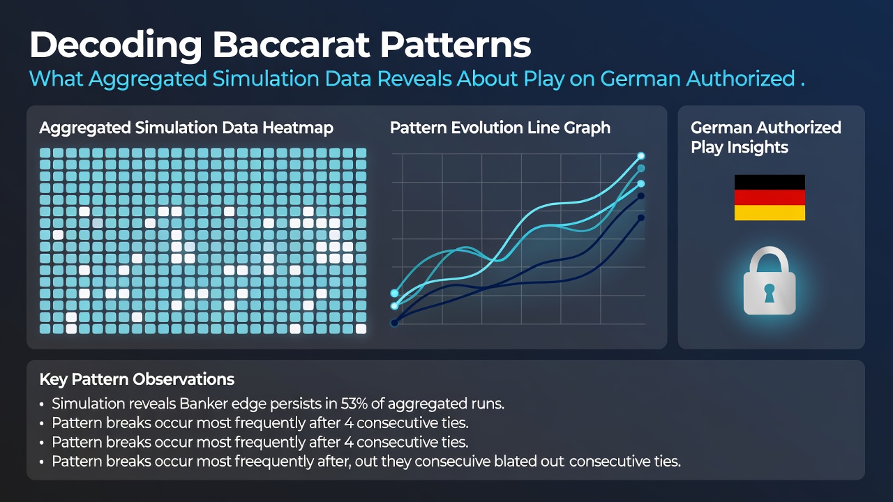 Detaillierte Heatmap von Baccarat-Mustern aus Simulationsläufen auf autorisierten deutschen Plattformen