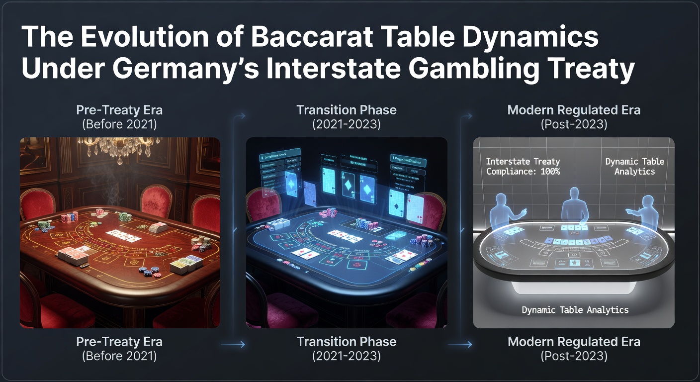Baccarat-Tisch mit regulatorischen Anpassungen in deutschen Live-Casinos