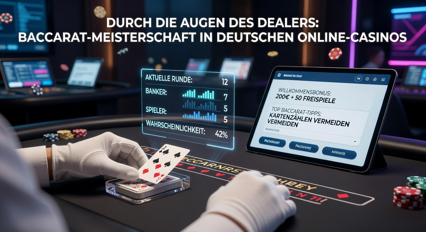 Nahaufnahme eines Baccarat-Shoes und Dealer-Hände, die Karten ziehen, symbolisch für Präzision im Spiel